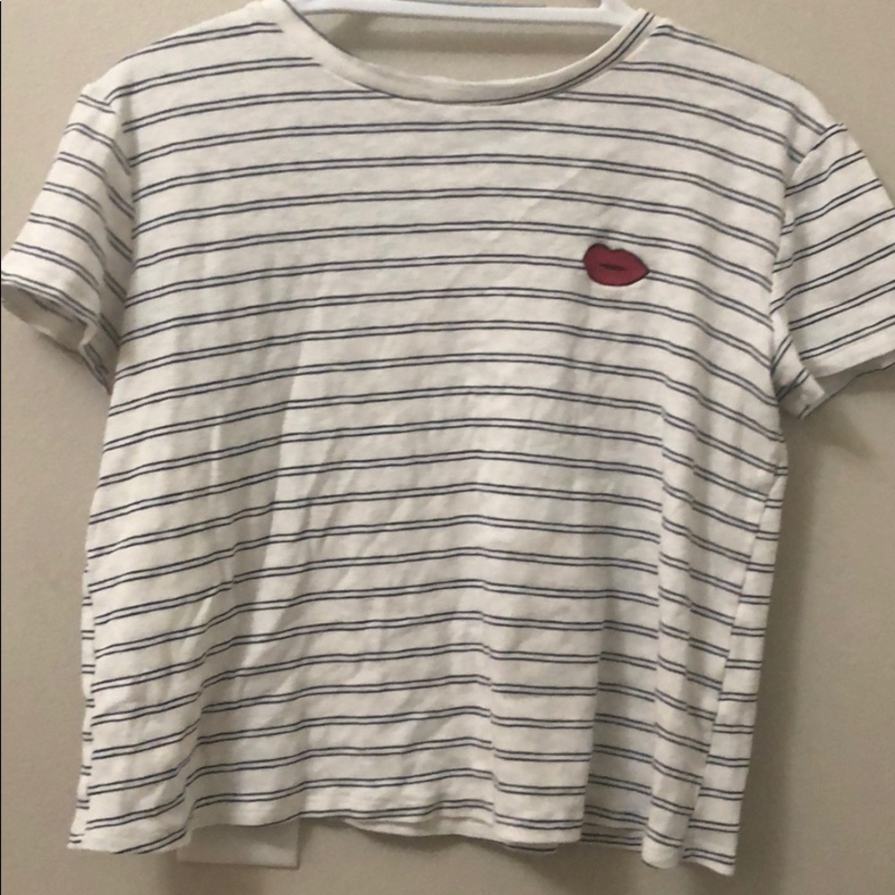 Striped tee size small